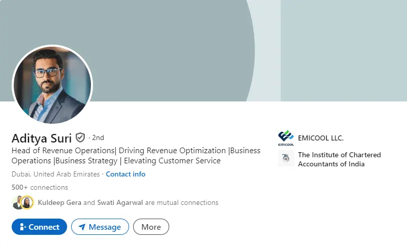 Aditya Suri LinkedIn