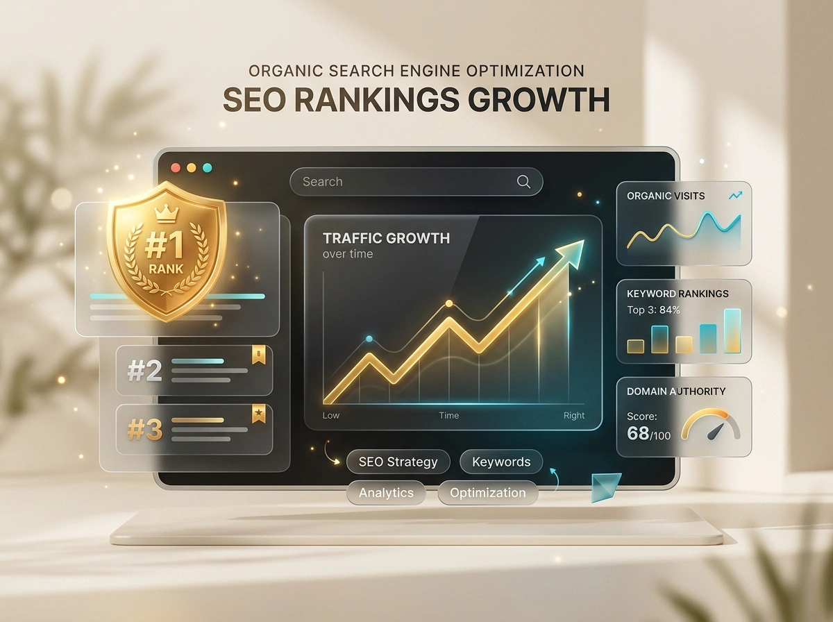 Organic SEO Search Rankings Growth