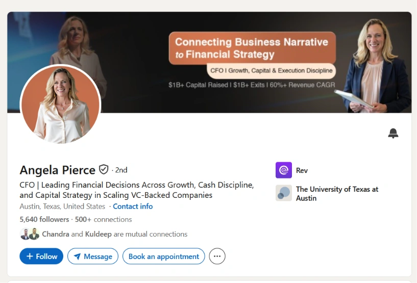 Angela Pierce LinkedIn