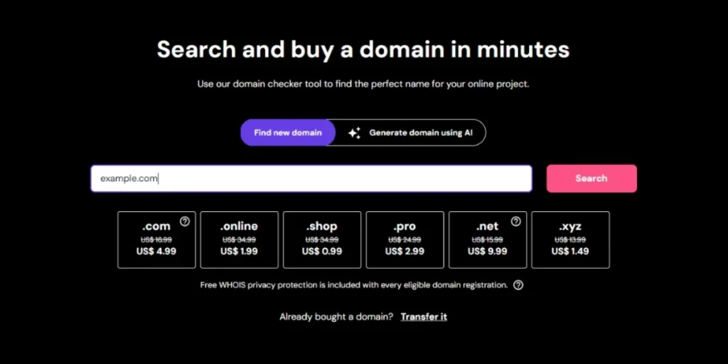 Choose a Domain Name and Hosting