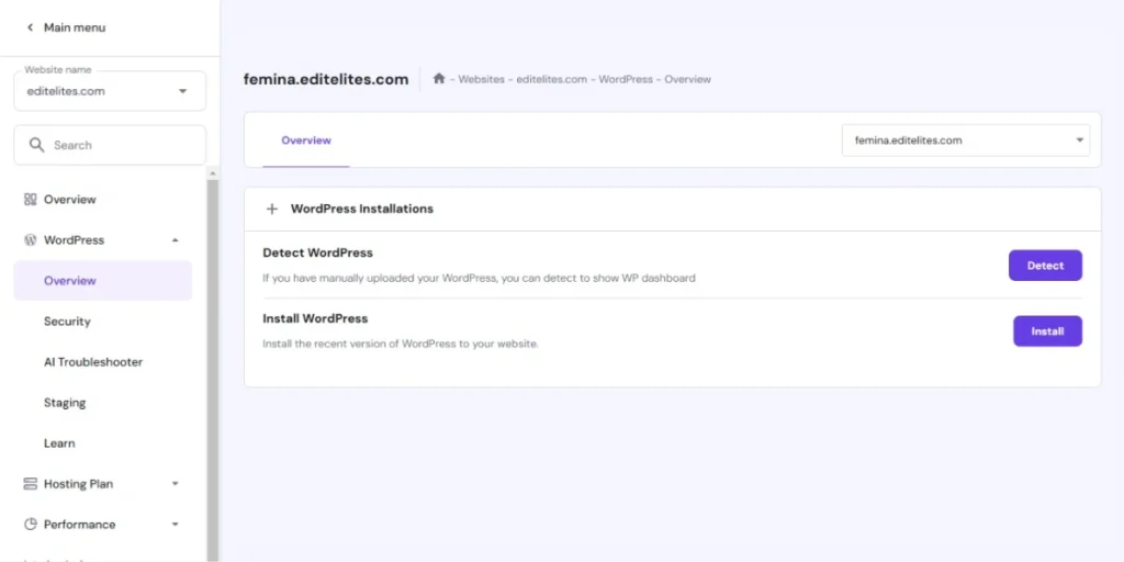 Install WordPress