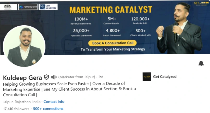 Kuldeep Gera LinkedIn