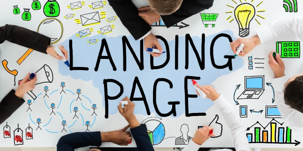 People working on Landing page optimization